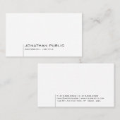 Eenvoudig design, moderne professionele Sjabloon Visitekaartje (Voorkant / Achterkant)