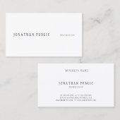 Eenvoudig design, professioneel, moderne Sjabloon  Visitekaartje (Voorkant / Achterkant)