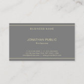 Eenvoudig design, professionele Sjabloon, modern Visitekaartje (Achterkant)