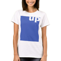 Eenvoudig design "rechthoekig blauw omhoog" + uw i