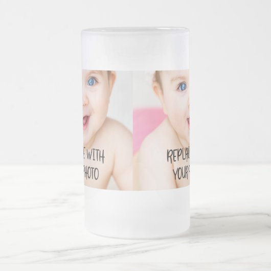 Eenvoudig design, uniek in een soort gepersonalise matglas bierpul (Center)