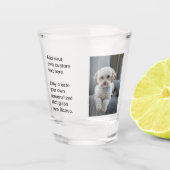 Eenvoudig design, uniek in een soort gepersonalise shot glas (Voorkant)