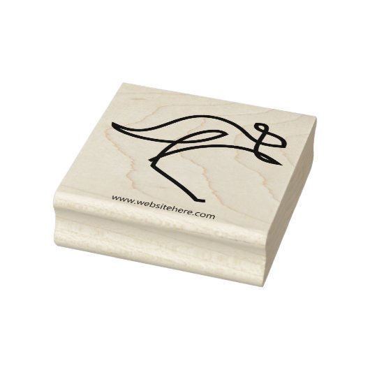 Eenvoudig dier Kangoeroe Rubberstempel (Stempel)