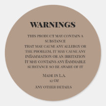 eenvoudig douane kleine bedrijfs waarschuwingsprod