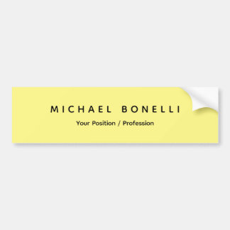 Eenvoudig Duidelijk Minimaal Elegant Modern Lichtg Bumpersticker