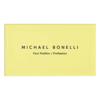 Eenvoudig Duidelijk Minimaal Elegant Modern Lichtg Naambadge