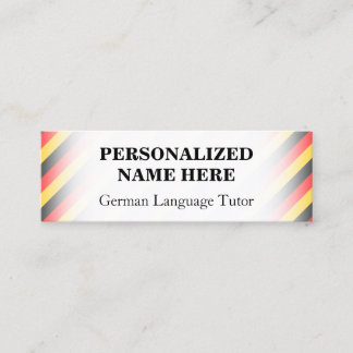 Eenvoudig Duits Tutor Visitekaartje