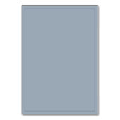 Eenvoudig Dusty Blue Script Trouwtafelnummer Kaart (Achterkant)