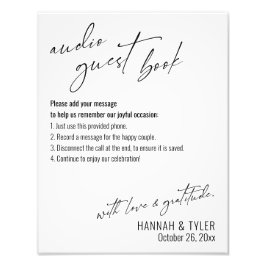 Eenvoudig e-mailhandboek audiogast foto afdruk