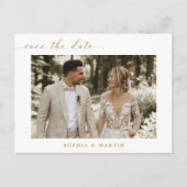 Eenvoudig eBay Foto Weddenschap opslaan Datum Uitnodiging Briefkaart (Voorkant)