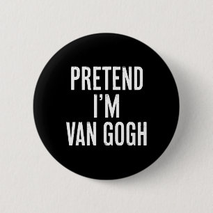 Eenvoudig eenvoudig doen alsof ik van Gogh Hallowe Ronde Button 5,7 Cm