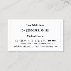 Eenvoudig, eenvoudig en eenvoudig Visitekaartje