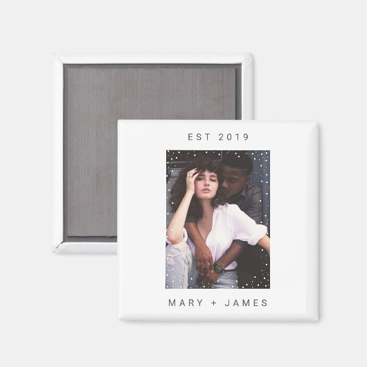 Eenvoudig, eenvoudig, minimalistisch puntontwerp magneet (Voorkant / Achterkant)