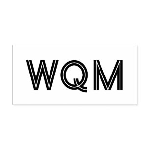 Eenvoudig Elegant 3 Initiaal Monogram #93 Zelfinktende Stempel