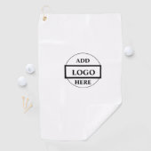 Eenvoudig elegant aangepast logo hier bedrijf golf golfhanddoek (Insitu)