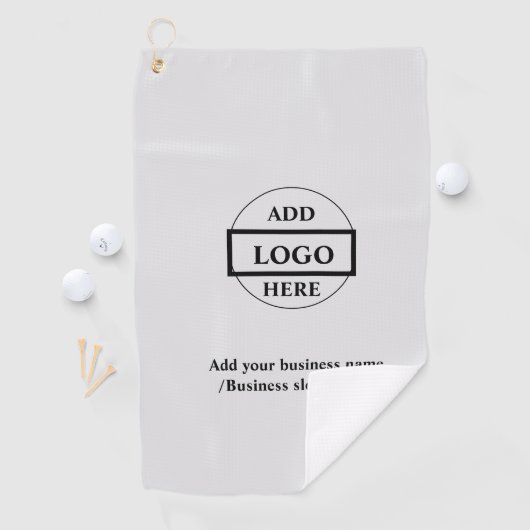 Eenvoudig elegant aangepast logo hier bedrijf golfhanddoek (Insitu)