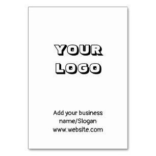 Eenvoudig elegant aangepast logo hier bedrijf kaart