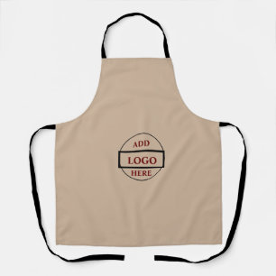 Eenvoudig elegant aangepast logo hier bedrijf    S Schort