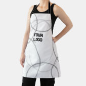 Eenvoudig elegant aangepast logo hier bedrijf schort (Insitu)