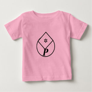 Eenvoudig elegant aangepast logo hier bedrijf T