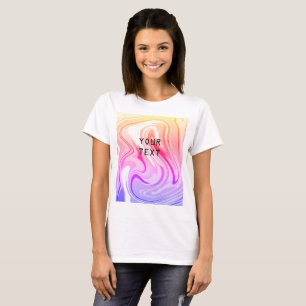 Eenvoudig elegant aangepast logo hier bedrijf T T-shirt