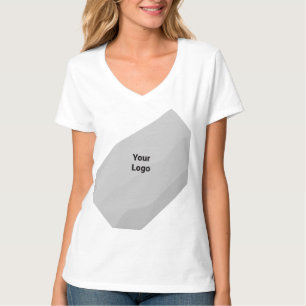 Eenvoudig elegant aangepast logo hier bedrijf T T-shirt