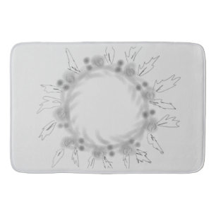 Eenvoudig elegant aangepast logo hier bedrijf voor badmat