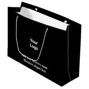 Eenvoudig elegant aangepast logo hier groot bedrij cadeauzakje