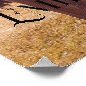 Eenvoudig & Elegant aangepaste foto Huwelijk Poste Poster (Hoek)