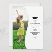 Eenvoudig & Elegant Afstuderen, Afstuderen aankond Kaart (Achterkant)