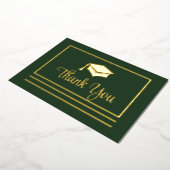 Eenvoudig elegant Afstuderen Dank u het Briefkaart (Gedraaid)