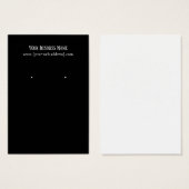 Eenvoudig Elegant Black Custom Oorspronkelijk Visi Visitekaartje (Voorkant /achterkant)
