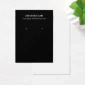 Eenvoudig Elegant Black Custom Oorspronkelijk Visi Visitekaartje (Bureau)