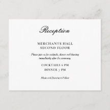 Eenvoudig Elegant Black en White Wedding