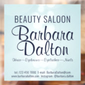 Eenvoudig Elegant Blauw Bokeh Raamsticker (Vel 2)