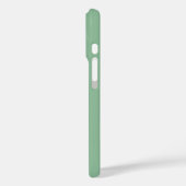 Eenvoudig, elegant, bleek groen, jouw naam en init Case-Mate iPhone case (Achterkant / Links)