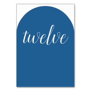 Eenvoudig Elegant Blue Rond Kaart