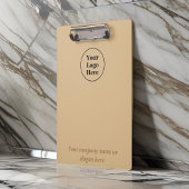 Eenvoudig elegant bruin klembord