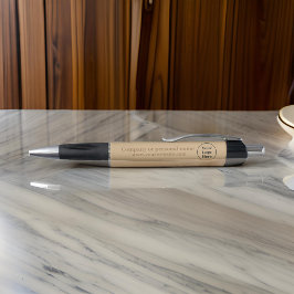 Eenvoudig elegant bruin pen