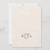 Eenvoudig elegant Calligraphy Script Wedding Kaart (Achterkant)