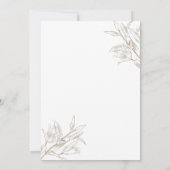 Eenvoudig elegant Calligraphy Script Wedding Kaart (Achterkant)