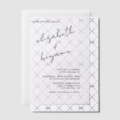 Eenvoudig elegant Calligraphy Script Wedding Vellum Uitnodigingen (Offset (Uitnodiging))