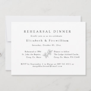 Eenvoudig Elegant Cherry Blossom Repetitie Diner I Kaart