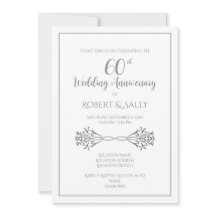 Eenvoudig Elegant Classic 60e Jubileum Party