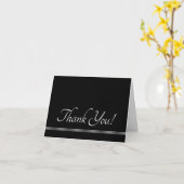 Eenvoudig, elegant "dank je!" kaart (Gele Bloem)