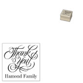 Eenvoudig Elegant dank u Script Rubberstempel (Gestempeld)