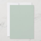 Eenvoudig Elegant Eucalyptus Cross Baptisme Kaart (Achterkant)