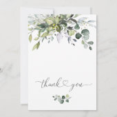 Eenvoudig Elegant Eucalyptus Vrijgezellenfeest Kaart (Achterkant)