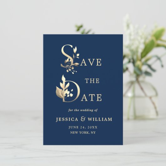 Eenvoudig Elegant Eucalyptus Wedding sparen de Dat Save The Date (Staand voorkant)