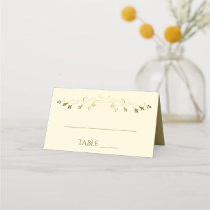 Eenvoudig elegant Filigree Gold & Cream Wedding